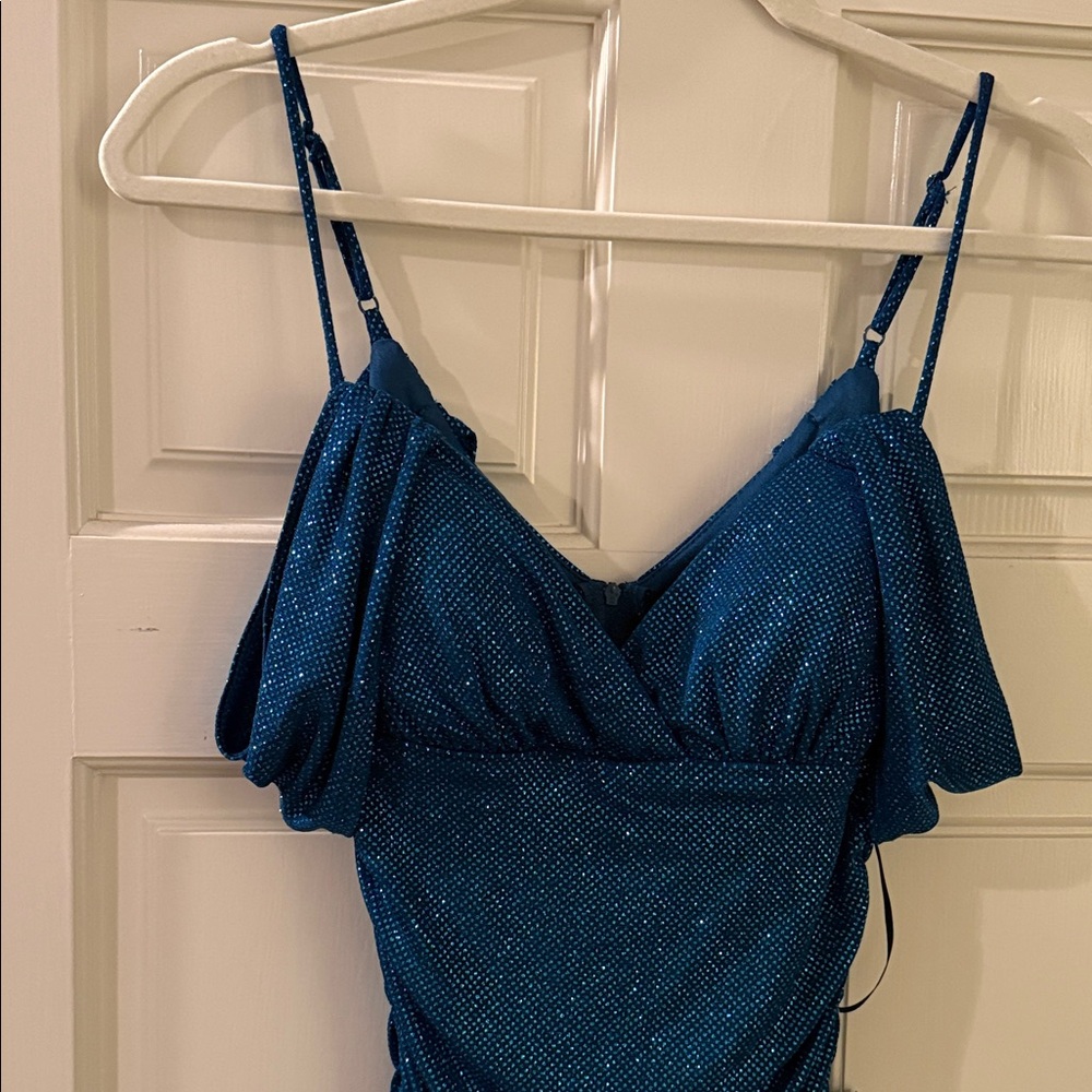 B Darlin Teal Mini Dress